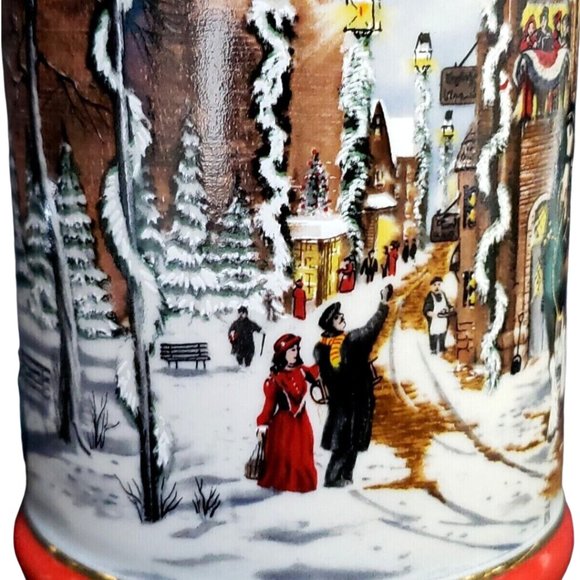 Budweiser Anheuser-Busch 1992 Holiday Collectible Stein Perfect Christmas - Picture 7 of 12
